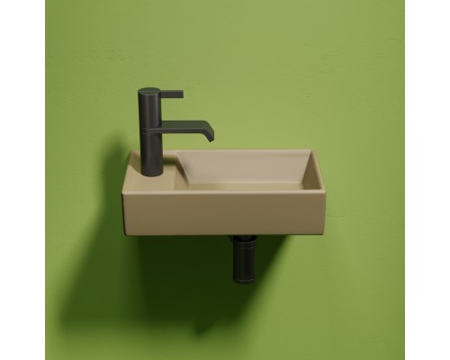 Рукомойник подвесной Ceramicanova капучино матовый Element 407x217x100