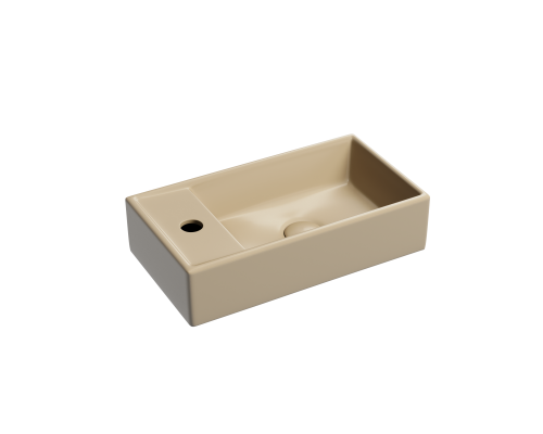 Рукомойник подвесной Ceramicanova капучино матовый Element 407x217x100