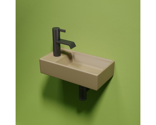 Рукомойник подвесной Ceramicanova капучино матовый Element 407x217x100