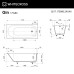 Ванна WHITECROSS Gin 175x80 (RAL мат) иск. камень