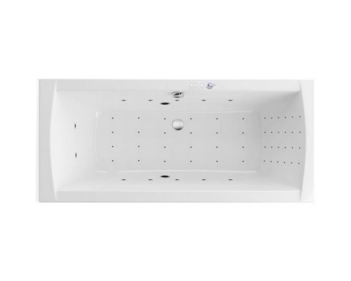 Ванна гидромассажная EXCELLENT Aquaria Lux Slim 180x80 NANO хром