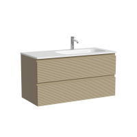 Тумба под раковину Настенная Sancos Folk 99.5 FL100RCP Капучино