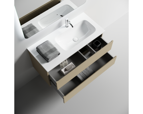 Тумба под раковину Настенная Sancos Folk 99.5 FL100RCP Капучино