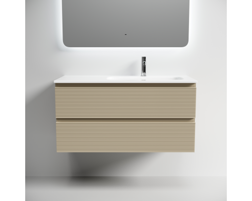 Тумба под раковину Настенная Sancos Folk 99.5 FL100RCP Капучино