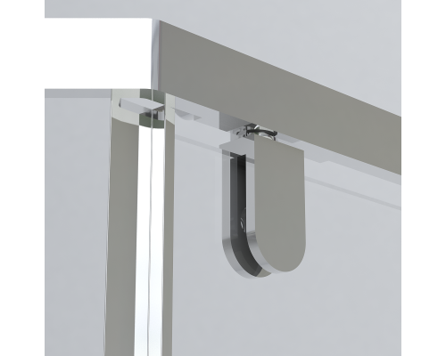 Душевой уголок Vincea Stresa VSP-1S900CLGM 900x900 вороненая сталь стекло прозрачное