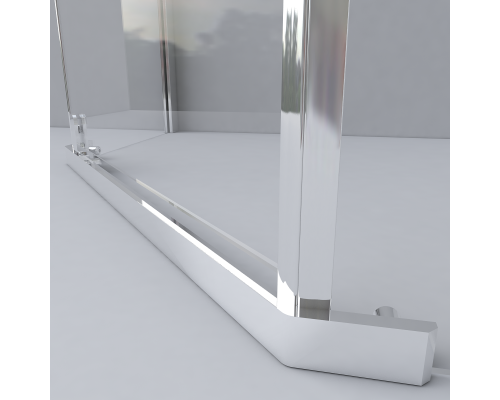 Душевой уголок Vincea Stresa VSP-1S900CLGM 900x900 вороненая сталь стекло прозрачное