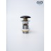 Черный керамический донный клапан Gid BL100-1 72202k с переливом