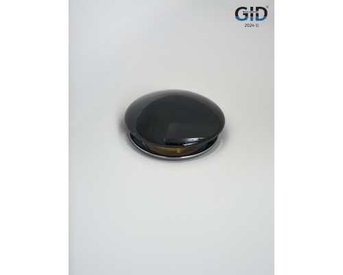 Черный керамический донный клапан Gid BL100-1 72202k с переливом