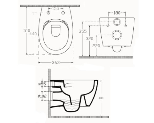Унитаз подвесной ISVEA Soluzione II скрытый крепеж SmartFix Plus белый 10MY02002SV