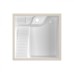Раковина на стиральную машину встраиваемая снизу ABBER Rechteck белая