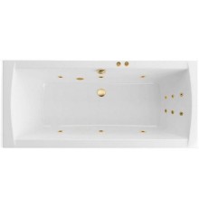 Ванна гидромассажная EXCELLENT Aquaria Lux Slim 180x80 LINE золото