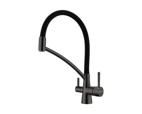 Смеситель для кухни Paulmark Siegen Si213111-GM Вороненая сталь