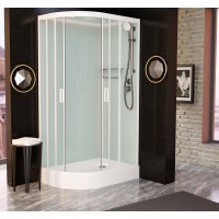Душевая кабина Frank F418R White правосторонняя 100x80x220 см