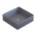 Раковина накладная бетонная Uperwood Square 39х39х12 см, квадратная, графит