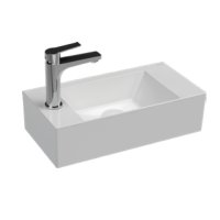 Раковина подвесная ISVEA Sistema Z 50, с отверстия под смеситель слева белый 10SF50050SV