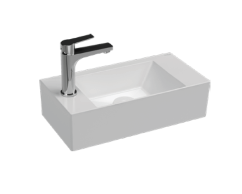 Раковина подвесная ISVEA Sistema Z 50, с отверстия под смеситель слева белый 10SF50050SV