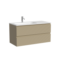 Тумба под раковину Настенная Sancos Folk 99.5 FL100LCP Капучино