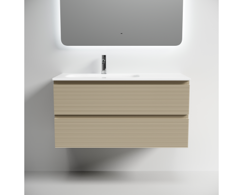 Тумба под раковину Настенная Sancos Folk 99.5 FL100LCP Капучино