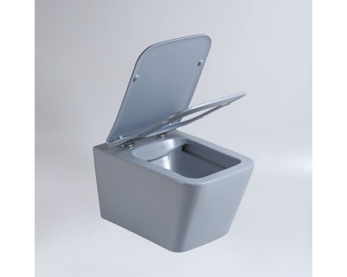 Унитаз подвесной Vincea Q-Line VT1-12MO безободковый океан матовый сиденье с микролифтом