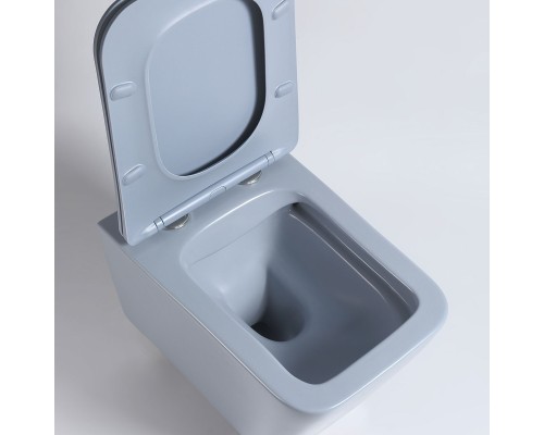 Унитаз подвесной Vincea Q-Line VT1-12MO безободковый океан матовый сиденье с микролифтом