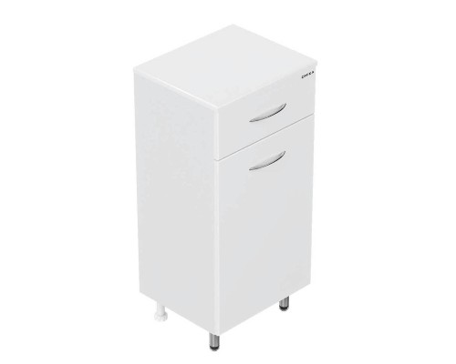 Полупенал Onika Каприз 40 напольный, белый, правый