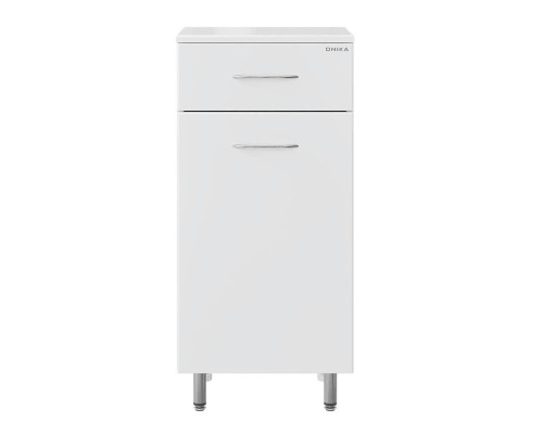 Полупенал Onika Каприз 40 напольный, белый, правый