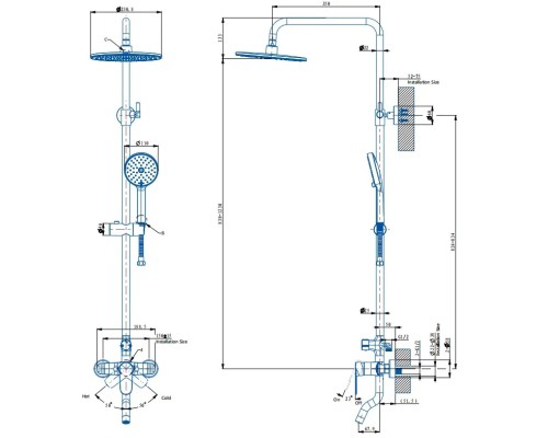 Смеситель для ванны с душем Arrow AHMG33013CP хром