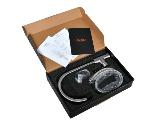 Смеситель для кухни Raiber premium, Graceful RP-012, хром
