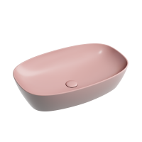 Чаша накладная овальная Ceramica Nova Element 60x38 Розовый Матовый