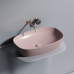 Чаша накладная овальная Ceramica Nova Element 60x38 Розовый Матовый