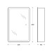 Зеркальный шкаф BelBagno Marino 50 SPC-MAR-500/800-1A-LED-TCH с подсветкой Белый