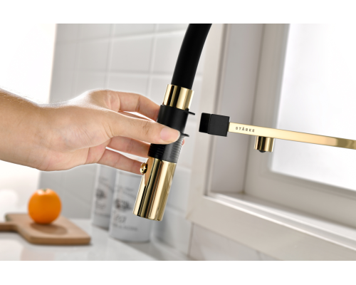 Смеситель для кухни Gravity Gr213188-G золото Starke-Paulmark