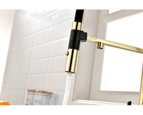 Смеситель для кухни Gravity Gr213188-G золото Starke-Paulmark