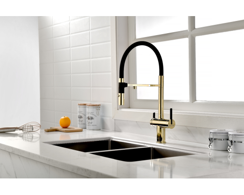 Смеситель для кухни Gravity Gr213188-G золото Starke-Paulmark