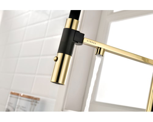 Смеситель для кухни Gravity Gr213188-G золото Starke-Paulmark