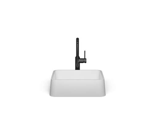 Накладная раковина-чаша из искусственного камня Monblan Brana 415x415x130 цвет белый