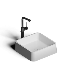 Накладная раковина-чаша из искусственного камня Monblan Brana 415x415x130 цвет белый матовый