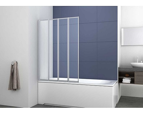 Душевая шторка на ванну Vincea VSB-31100CL 1000x1400 хром стекло прозрачное Душевая шторка на ванну Vincea VSB-31100CL 1000x1400 хром стекло прозрачное