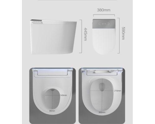 Напольный электронный унитаз-биде Хуафон AB005