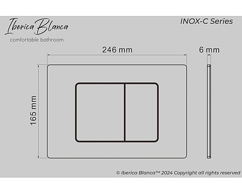Комплект 2 в 1 инсталляция + клавиша смыва Iberica Blanca Inox-C черный матовый Комплект 2 в 1 инсталляция + клавиша смыва Iberica Blanca Inox-C черный матовый