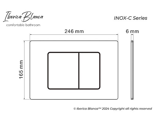Комплект 2 в 1 инсталляция + клавиша смыва Iberica Blanca Inox-C черный матовый Комплект 2 в 1 инсталляция + клавиша смыва Iberica Blanca Inox-C черный матовый