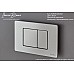 Клавиша смыва Iberica Blanca Inox-C 246x165, хром матовый, нержавеющая сталь