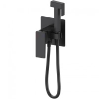 Смеситель с гигиеническим душем Wonzon&Woghand CUBE 2.0, Черный матовый WW-88829068-MB