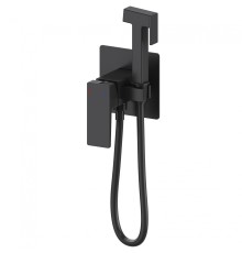 Смеситель с гигиеническим душем Wonzon&Woghand CUBE 2.0, Черный матовый WW-88829068-MB