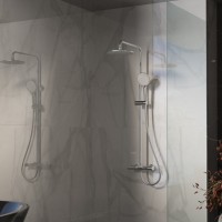 Душевая стойка Vincea Rondo VSFS-1R1CH с изливом, хром