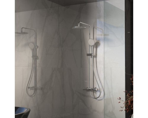 Душевая стойка Vincea Rondo VSFS-1R1CH с изливом, хром