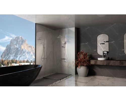 Душевая стойка Vincea Rondo VSFS-1R1CH с изливом, хром