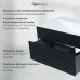 Тумба с раковиной подвесная Uperwood Lotus Premium 80х50х44 см, черная
