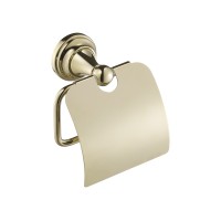 Держатель туалетной бумаги с крышкой Benesque Grosvenor Level английское золото