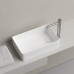 Раковина накладная Ceramicanova Элемент (Element) со смещенным сливом, 485x304x135 белый